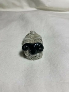 Handmade Clay Horned Sheep Figurine - Picture 1 of 3