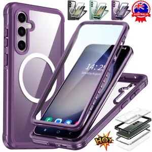 For Samsung S25 S24 Plus Ultra S23 FE Shockproof Magsafe Case Clear Screen Cover - Picture 1 of 19