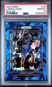 2022-23 PRIZM LEBRON JAMES #134 BLUE ICE /125 PSA 10 - Bild 1 von 2