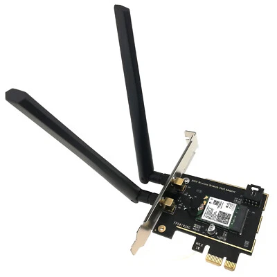 AX200 WiFi 6 Bluetooth PCI-e Wireless Network Card PCI Express Adapter 2400Mbps - Image 1 of 4