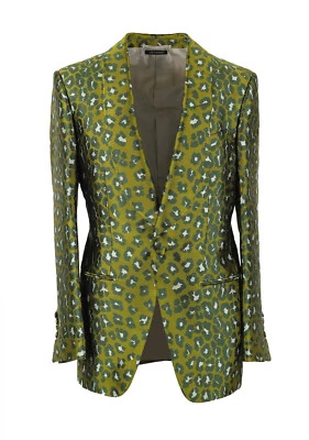 Chaqueta de Cena Esmoquin Verde TOM FORD Atticus Talla 46/36R EE. UU. Chaqueta Blazer... Foto 1 de 4