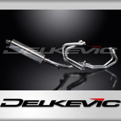 Silenciador Tri-Oval Aço Inoxidável Honda VFR800 Interceptor 1998-01 Escape Completo 4-1 17" - Imagem 1 de 4