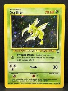 Scyther 17/130 Base Set 2 - Pokemon TCG Holo Rare -LP - Picture 1 of 2