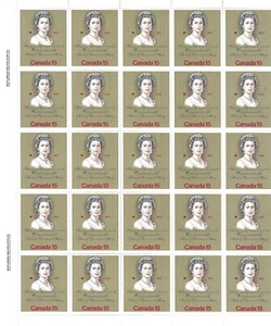 CANADA - MINT SHEET OF 25 STAMPS - VFNH - SCOTT 621 - PL. 1 - ROYAL VISIT - 1973 - Picture 1 of 1