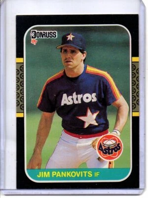 1987 DONRUSS #605 JIM PANKOVITS HOUSTON ASTROS - Image 1 of 2