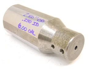 USED CNC BORING BAR SLEEVE 2.50" O.D. X .250" I.D. X 6.00" LENGTH - Picture 1 of 2