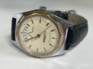 RAKETA 2614H calendario VINTAGE orologio da polso uomo RAKETA orologio meccanico - Foto 1 di 12