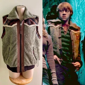 Screen accurate Ron weasley L vest gilet harry potter bodywarmer ASO SA HP - Afbeelding 1 van 4