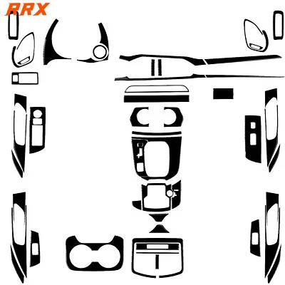 Kits de 52 piezas de tapicería interior completa negra brillante para piano para Mazda CX9 CX-9 16-23 Foto 1 de 4