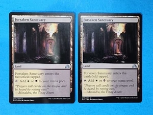 2x Forsaken Sanctuary Shadows Over Innistrad Mtg Magic Card Dual Land Mana 273 - Picture 1 of 2