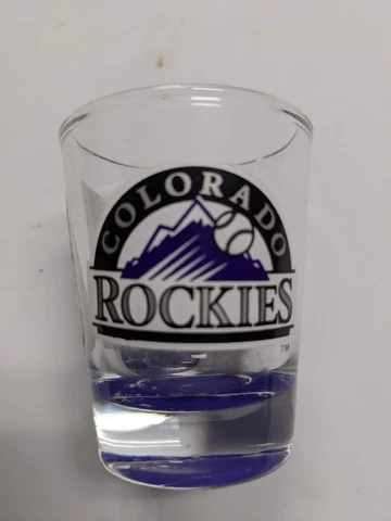Colorado Rockies Shot Glass New Locally Cover