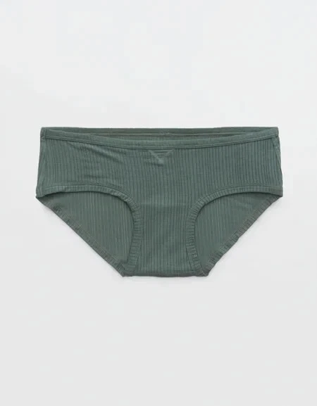 Bragas boybrief acanaladas modales American Eagle Aerie XX-GRANDES verde palma sedosa Foto 1 de 1