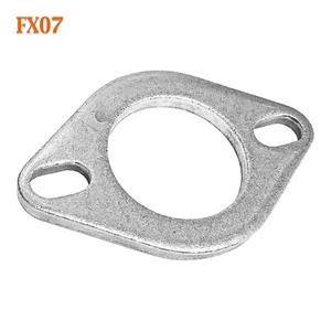 FX07 2 1/4" ID Flat Oval Two Bolt Exhaust Flange Fits 2 1/4" 2.25" -2 9/32" Pipe - Bild 1 von 3