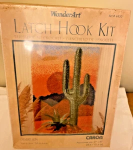 WONDERART CARON LATCH HOOK KIT #4450 DESERT SUN NEW SEALED IN BOX 27" X 40" - Picture 1 of 5