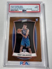 2022-23 Panini Player of the Day CHET HOLMGREN RC Rookie Orange /199 JA25