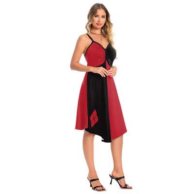 Fantasia feminina sexy 2024 Esquadrão Suicida Isekai cosplay Harley Quinn vestido - Imagem 1 de 4