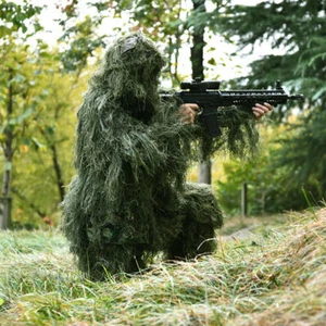 Feld 3D Ghillie Suit woodland Tarnanzug Camo Camouflage Kleidung Jagd Free Size - Bild 1 von 18