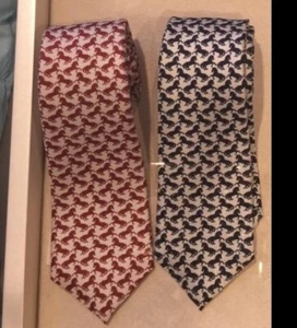 NWT NEW Gucci boys red or black printed silk tie S M 370956 - Picture 1 of 8