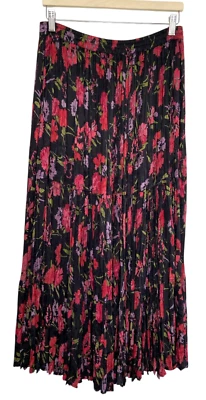 Vintage Sarah Arizona Floral Maxi Skirt Size M Tiered Dark Fairy Boho Whimsigoth - Image 1 of 4