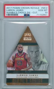 LeBron James/Kobe Bryant 2017 Crown Royale Mamba's Choice #/99 PSA Gem Mint 10 - Picture 1 of 2