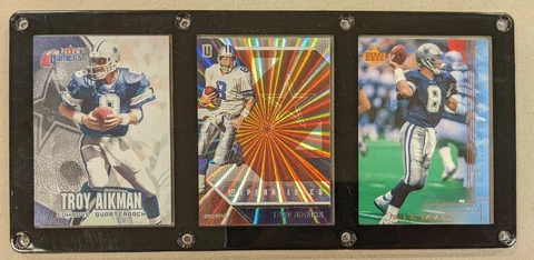 TROY AIKMAN 3 CARD PLAQUE DALLAS COWBOYS Cover