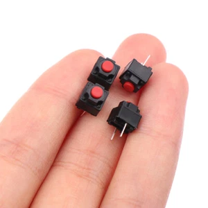 10Pcs Mute Button Silent Switch Wireless Mouse Button Micro Switch 6*6*7.3 - Afbeelding 1 van 10