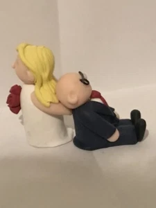 Clay Cute Personalised Wedding Cake Topper - Picture 1 of 12