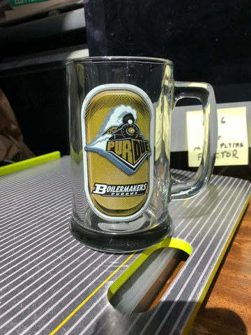 Purdue Boilermakers Glass Mug ~ 4.5" Tall Officially Licensed Collegiate Product Cover