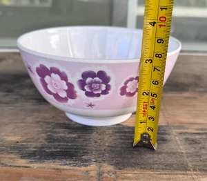 6" premium plastic melamine ramen noodle soup bowl flower V228 (6-piece set) - Picture 1 of 2