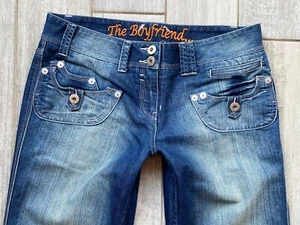 Next Ladies The Boyfriend slouch jeans Carpenter pockets 14 R W35 L31 Y2K - Picture 1 of 6