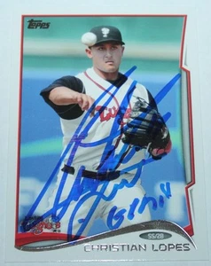 Christian Lopes signed 2014 Topps Pro Debut Rookie card auto - Picture 1 of 1