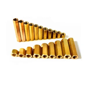 M1.6 M2 M2.5 Latón Extendido Columna Tuerca a través Agujero Tornillo Conexión - Imagen 1 de 2