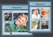 Merilyn Monroe - American Actress - Djibouti  Mi. 1901-04+BL972 - MNH**