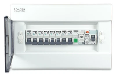 Sicherungskasten Komplett mit Fi Schutzschalter, Türklingel Kontrollleuchte 230V - Bild 1 von 4