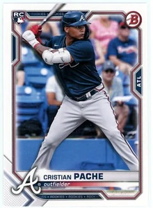 2021 Bowman Cristian Pache Rookie Atlanta Braves RC Card #36 - Picture 1 of 2
