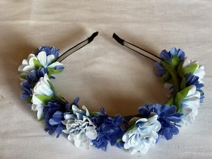 Haarkranz Blumenkranz Haarreif Party Hochzeit Haarschmuck Kopfschmuck Kopfkranz - Bild 1 von 1