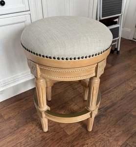 Maven Lane Pullman Backless Swivel Stool, Weathered Oak, 26" NEW (Still in Box) - Picture 1 of 4
