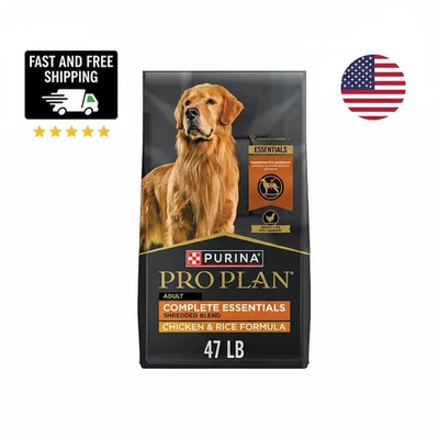 Purina Pro Plan Adult Shredded Blend Chicken & Rice  Dry Dog Food, 47-lb bag - Image 1 of 4