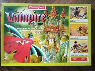 Vintage Waddingtons Vampire Game 1987 Complete VGC board game Count Dracula  - Image 1 of 4