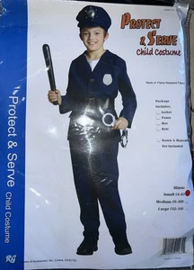 Policeman Deluxe Child Costume Small 4-6 NOS Rubies - Picture 1 of 6