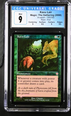 KAVU LAIR Invasion Foil Rare CGC 9 Q++ Mint MTG [Nostalgium] - Image 1 of 2
