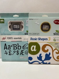 Making Memories Slice Design schede SD e libretti lotto 2 forme base 3 font Essen - Foto 1 di 5
