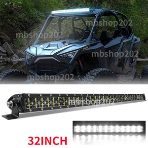 Upper Roof 32" dual row LED Light Bar Fit for Polaris RZR XP 4 1000 XP 900 800 S - Picture 1 of 8