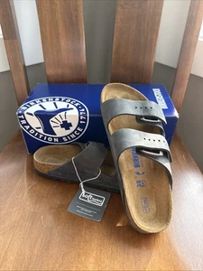 Birkenstock Damen Arizona Weichbettung schwarz geölt schmal Gr. 38 Schuhe mit Karton - Bild 1 von 5
