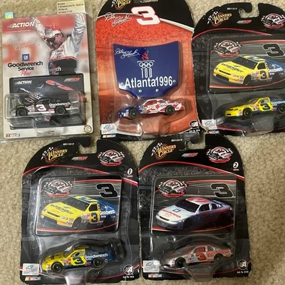 Lot Of 5 Dale Earnhardt 1/64 Cars Wrangler Silver Select Olympics Richmond - Image 1 of 4