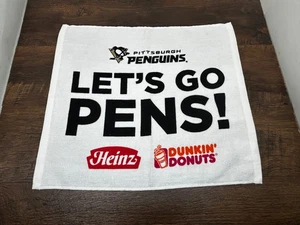 Pittsburgh Penguins Rally Toalla Let's Go Plumas Heinz Dunkin Donuts SGA - Imagen 1 de 3