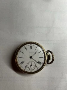 Waltham Pocket Watch. Circa 1915. 10K Gold Rolled Case. Works Perfectly. - Picture 1 of 6