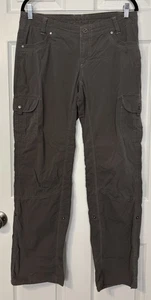 Kuhl Women’s Cargo Pants Size 12 Brown Convertable Hiking Outdoor Activewear - Picture 1 of 11
