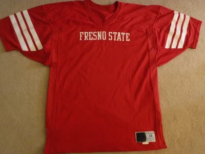VINTAGE FRESNO STATE FOOTBALL JERSEY RUSSELL ATHLETIC FRSNO STATE JERSEY SIZE 48 - Image 1 of 4
