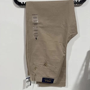 Polo Ralph Lauren Herren klassische hellbraune Bedford Stretch gerade Chino Hose 32*32 neu - Bild 1 von 10